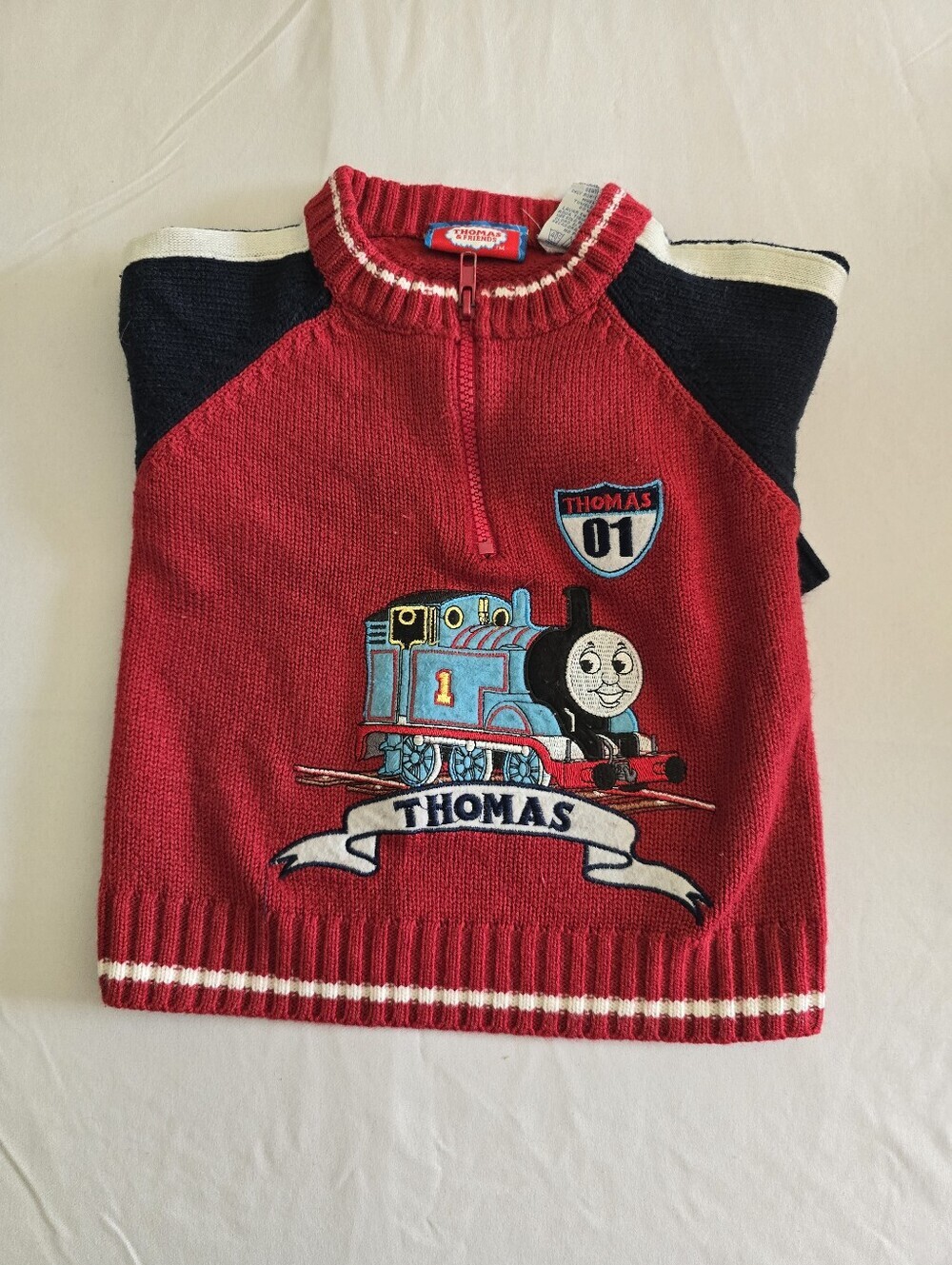 Vintage Thomas&Friends Half Zip Sweater Size 24 Months